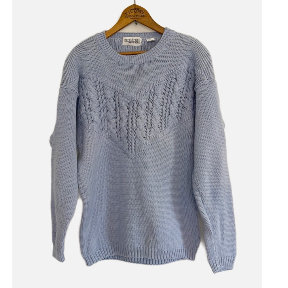 Vintage Nordstrom Point of View cable knit sweater M